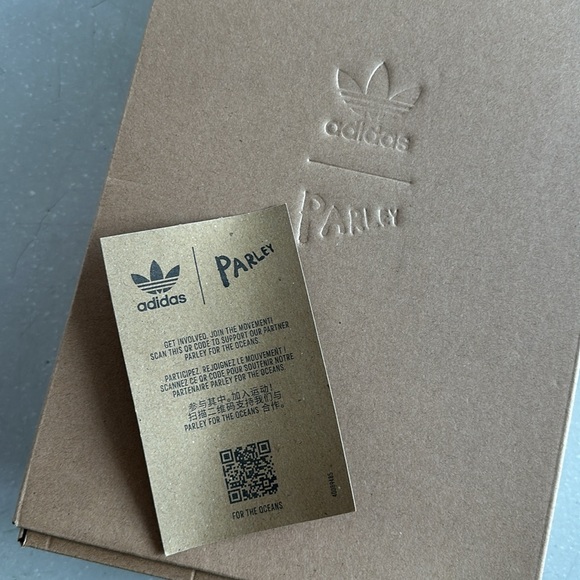 RARE NWT Adidas Nazzi Parley Platform Sneakers Lilac Pink White - Picture 7 of 9